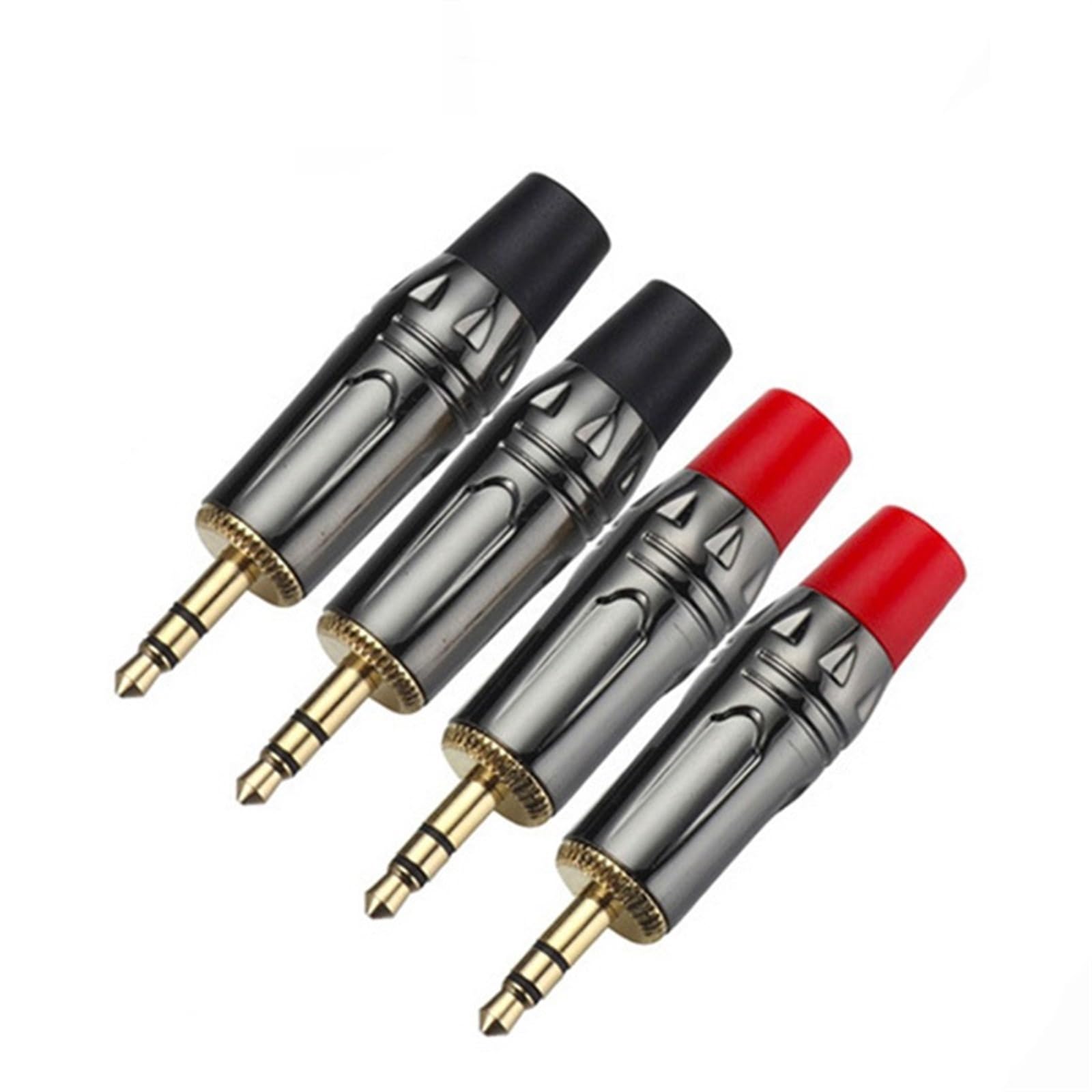 10 pièces/lot Jack 3.5mm 3 pôles stéréo mâle prise Audio connecteur casque 3.5mm prise fil connecteurs (Color : TC186)