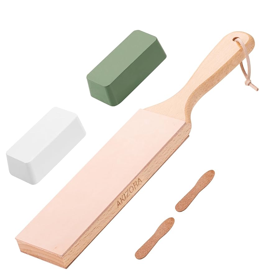 Amazon.co.jp: Akizora 砥石 革砥 全革面ナイフ研ぎ レザー