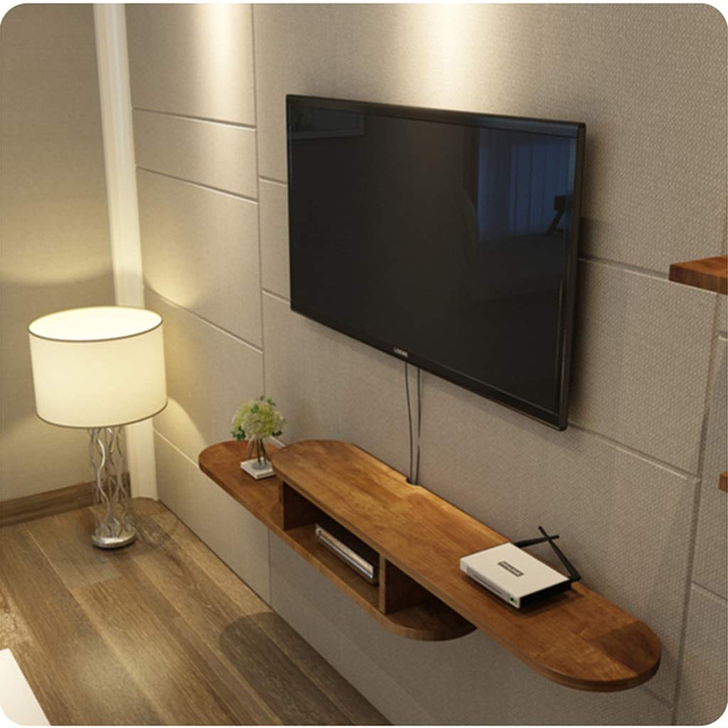 Mensola sospesa per supporto TV, console multimediale, armadietto da parete con ripiano componente, per Xbox One, PS4, decoder via cavo, lettori DVD, console di gioco