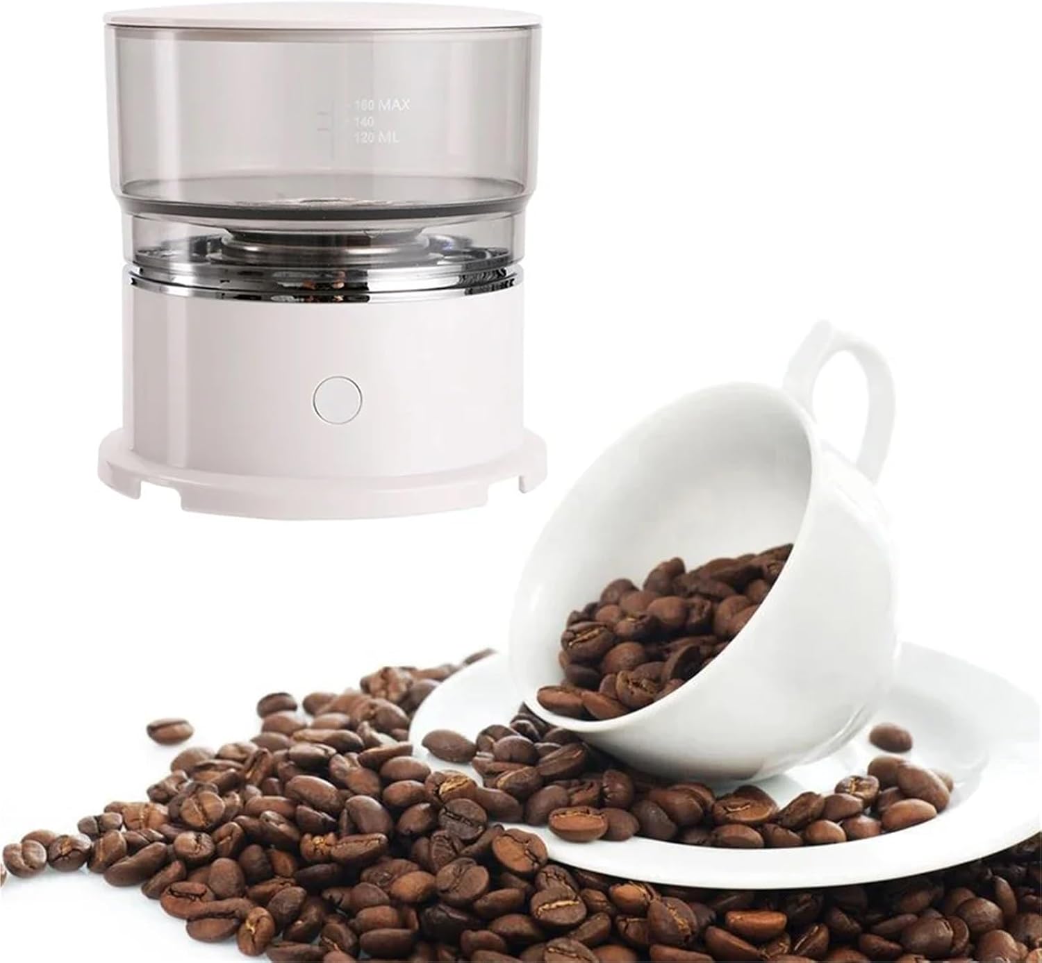 Electric Coffee Maker Portable Mini Coffee Machine 304 Stainless Steel Hand Rushing Coffee Pot for Travel Car Home(Coffee Dripper)