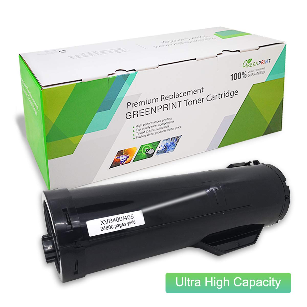 GREENPRINTCompatible Toner Cartridge B400 Black Extra High Capacity 24600 pages for Xerox VersaLink B400 B400n B400dn B405 B405dn Laser Printers
