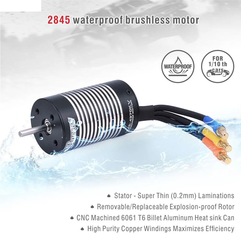 2845 Motor sin escobillas impermeable 3100KV 3800KV 4370KV 5000KV