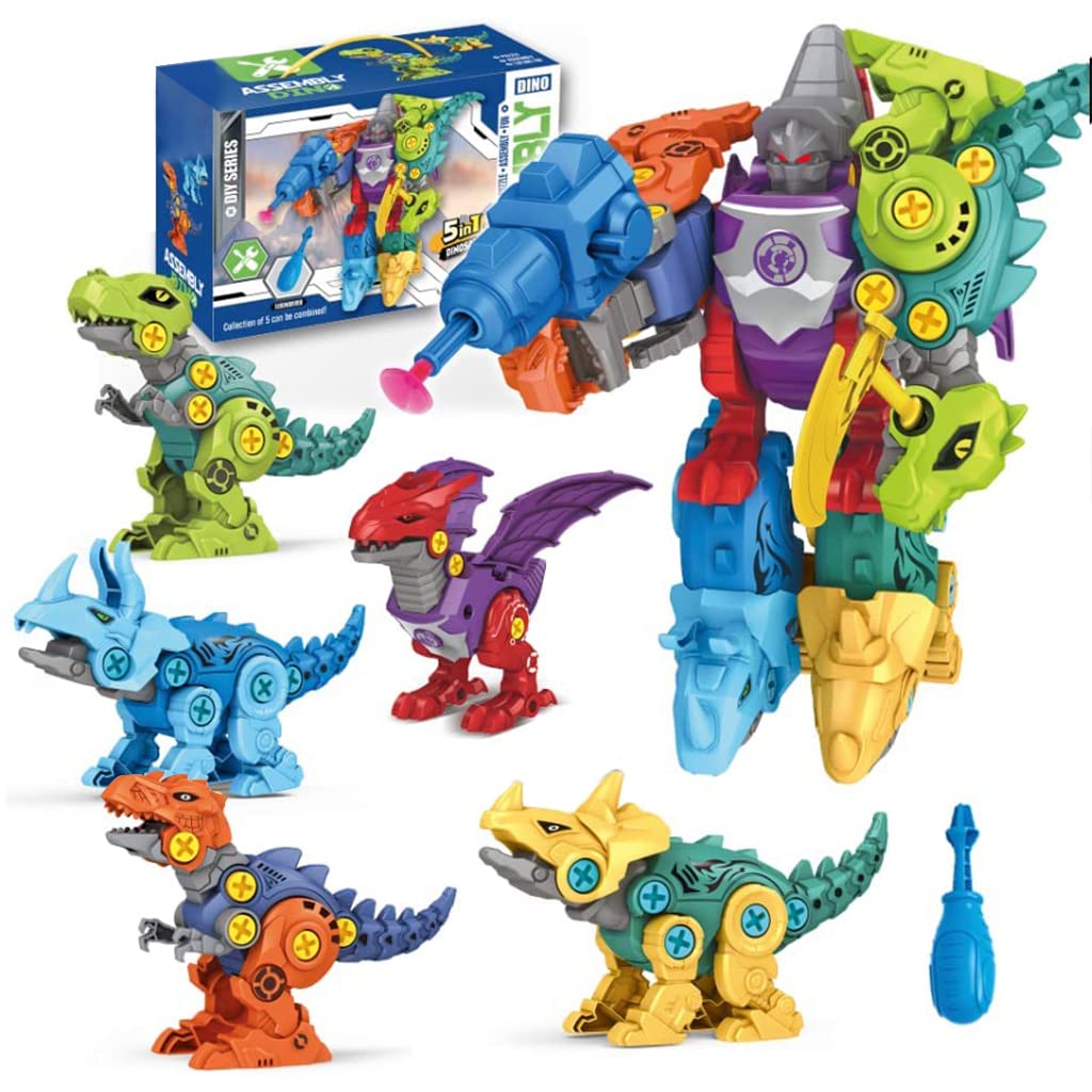 PATPAT® Dinosaur Toys for Kids, Dinosaur Robot Distortion Toy STEM