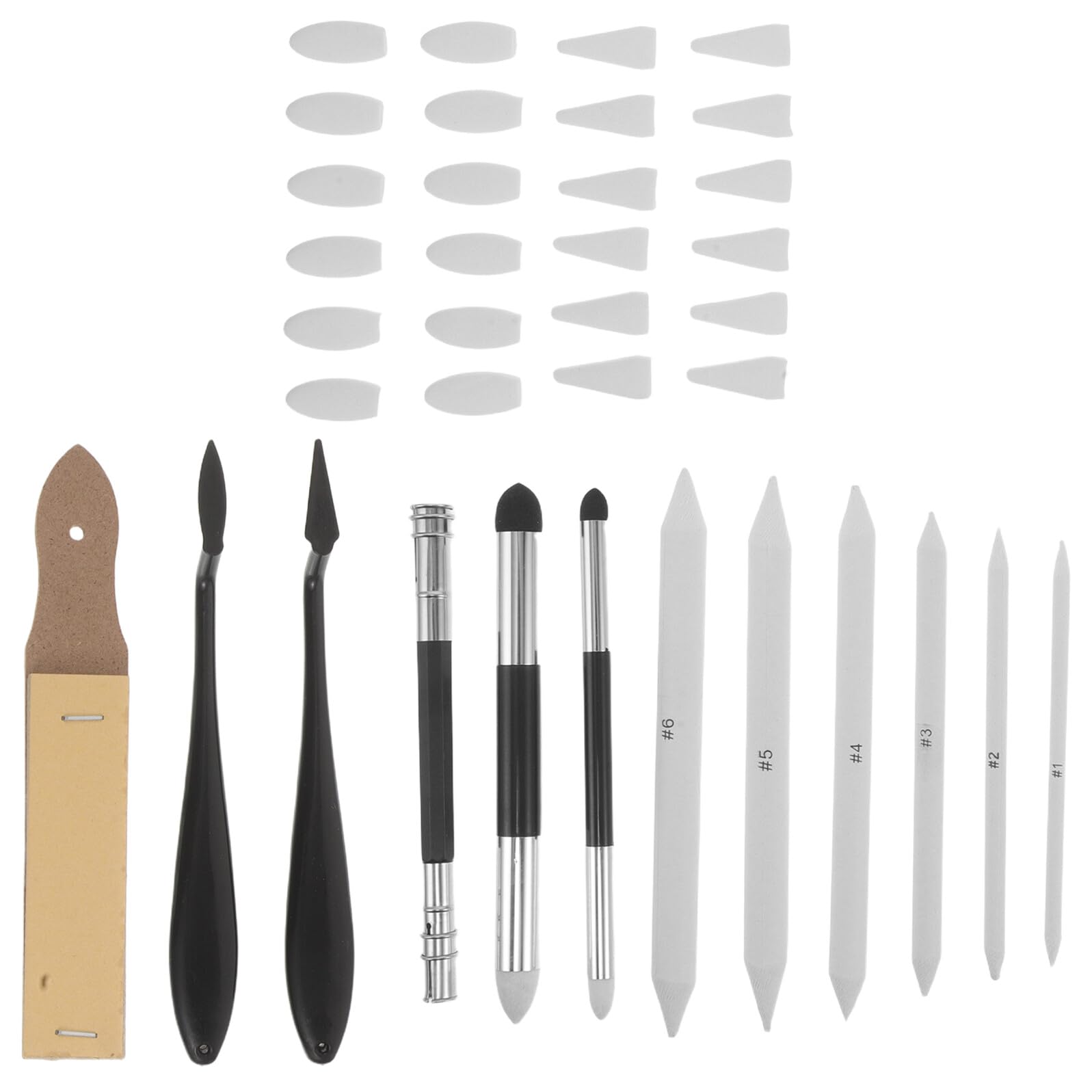 Difuminadores para dibujar kit de 36 piezas que evita manchas y suaviza trazos de grafito