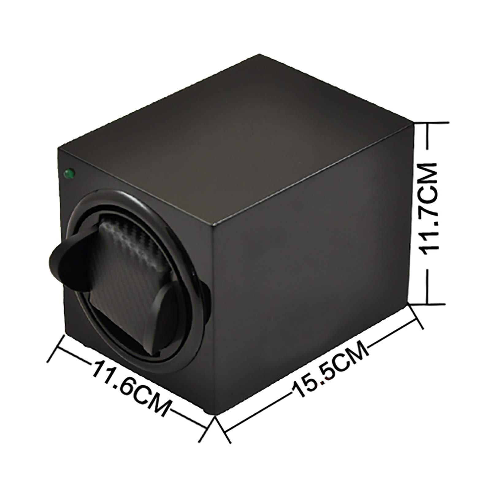 Agitador de Reloj Individual de Madera, Caja de bobinado de Reloj de Doble Potencia, bobinadora de Reloj mecánica automática, Motor Giratorio (Caja de exhibición de Reloj)
