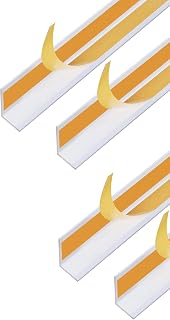 Alberts 423971 Winkelprofil | selbstklebend | Aluminium, weiß | 1000 x 20 x 20 mm | 4er Set