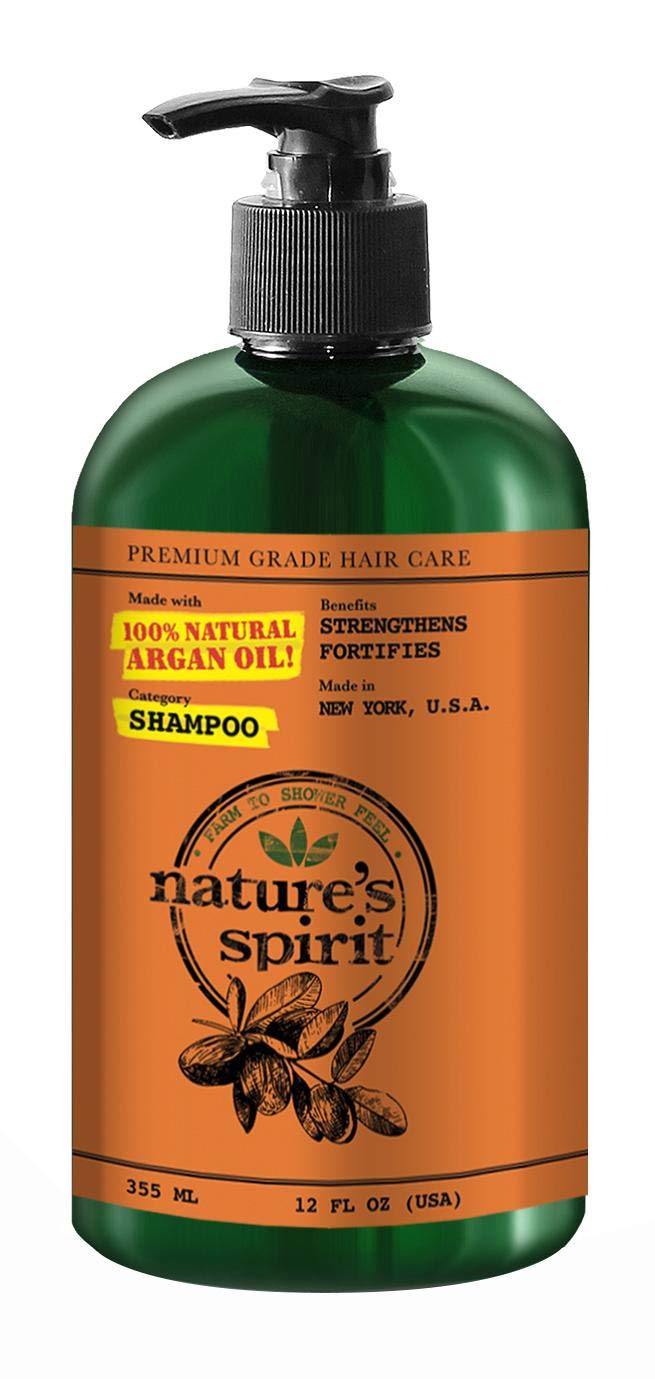 Nature's Spirit Argan Shampoo 12 Oz (Pack of 2)
