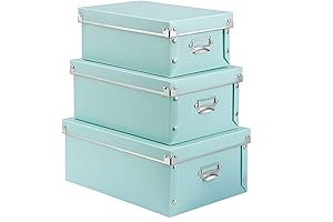 Foldable Storage Box with Lids and Handles for Convenient Space Optimization