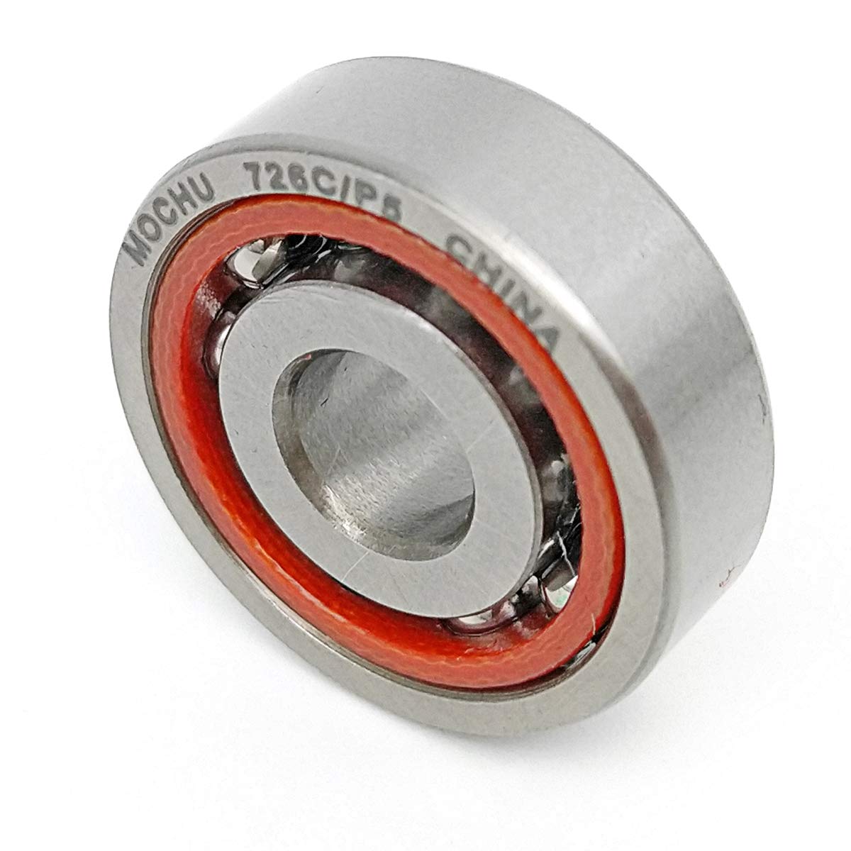 MOCHU 726 726C/P5 726C 6X19X6 Angular Contact Ball Bearing, ABEC-5, 15° Contact Angle, Metric, 6mm ID, 19mm OD, 6mm Width, Single Row, Open