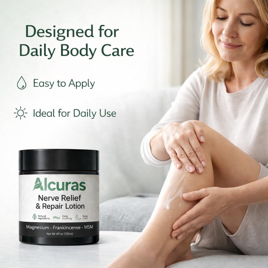 Alcuras Cream, 4 fl oz Alcura Lotion with Arnica & Magnesium Cream&Frankincense for Knee, Lumbar, Neck, Hand and Foot (1 pcs) - Image 3