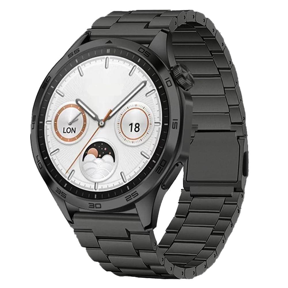 Bracelet magnétique en titane sans outil compatible avec Huawei Watch GT6 46 mm/GT6 Pro 46 mm/GT5 46 mm, 22 mm Huawei GT4 46 mm, GT3/3 Pro, GT 2 46 mm/2E/2 Pro/Active/Classic/2 Sport
