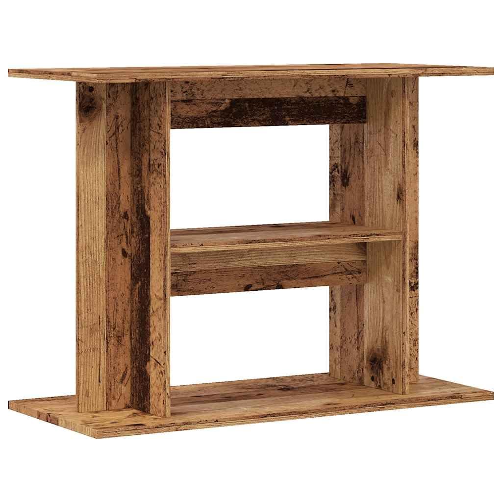 INLIFE Aquariumständer Altholz-Optik 80x35x60 cm Holzwerkstoff,Tier- & Haustierbedarf,Haustierbedarf,Aquaristik,Aquariumständer,Braun,13.45 KG,857272