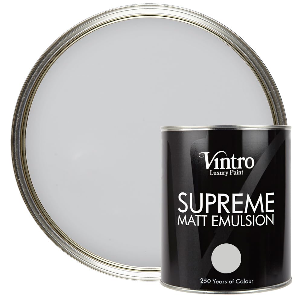 Vintro Paint Bidston Grey Matt Emulsion Interior Paint - 1L