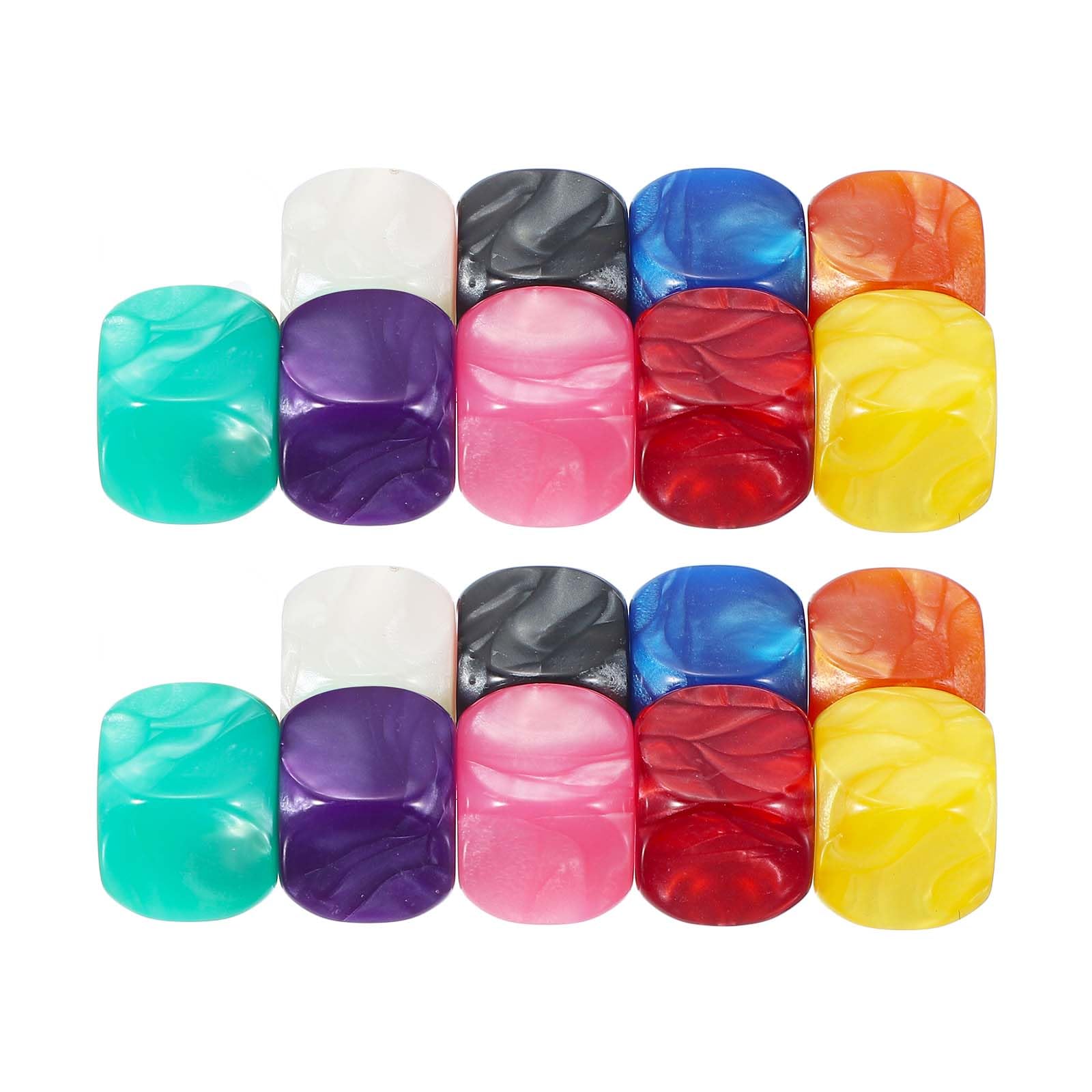 PATIKIL 16 mm Acrylic Dice Blank