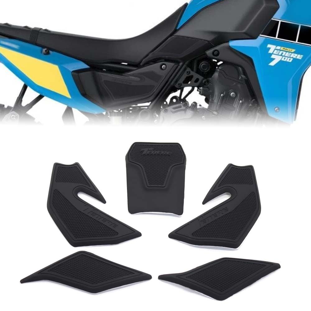Accessori per moto Protezione laterale antiscivolo impermeabile per serbatoio Adesivo in gomma 3CM per Tenere 700 Rally 2025 Tenere 700