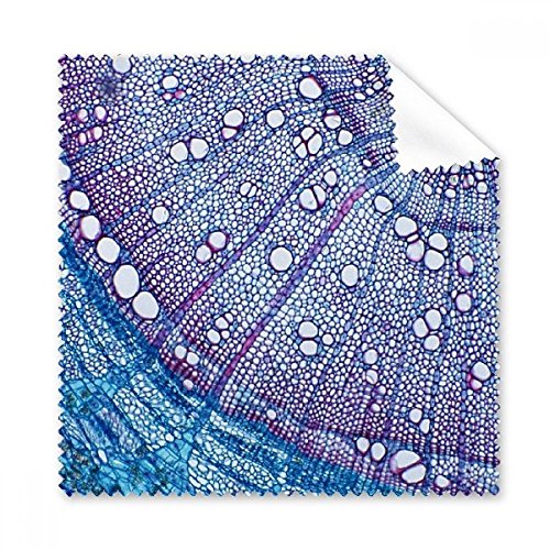 Chiffon de nettoyage pour lunettes au motif cellulaire bleu, idéal au bureau et pour l'écran