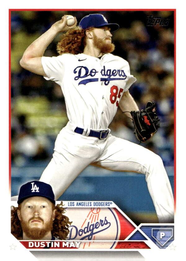 2023 Topps Update Series #US326 Dustin May NM-MT Los Angeles Dodgers Baseball Trading Card MLB