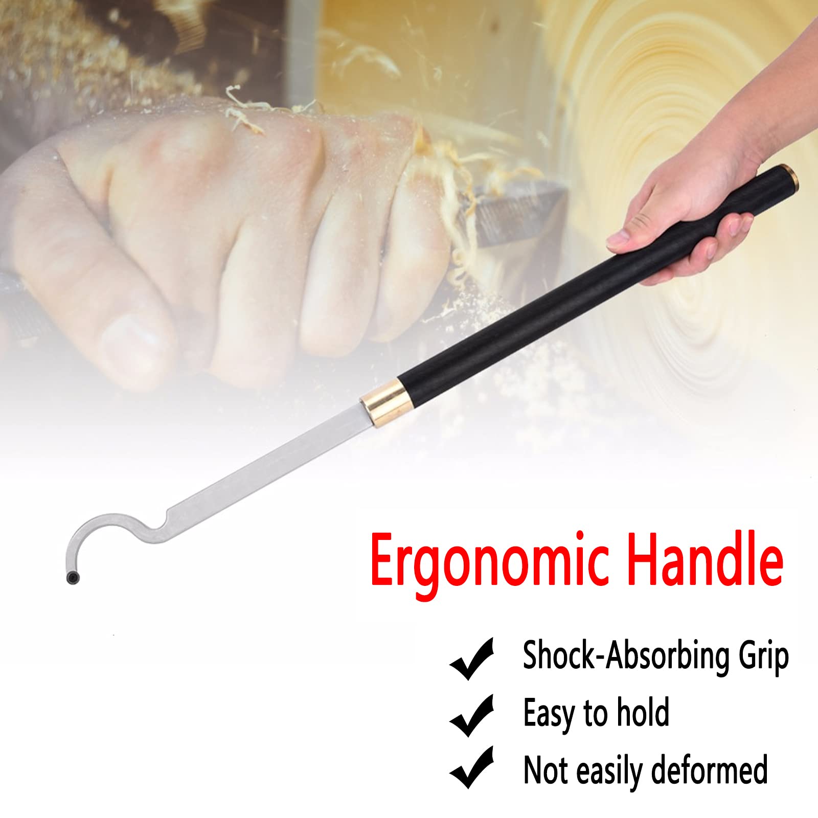 Scalpello, Utensili per Tornitura per la Lavorazione Del Legno Set Di Scalpelli per Tornio Utensili per Scavare il Collo con Inserto Rotondo in Carburo e Chiave per Hobbisti Del Legno/a/2 Set
