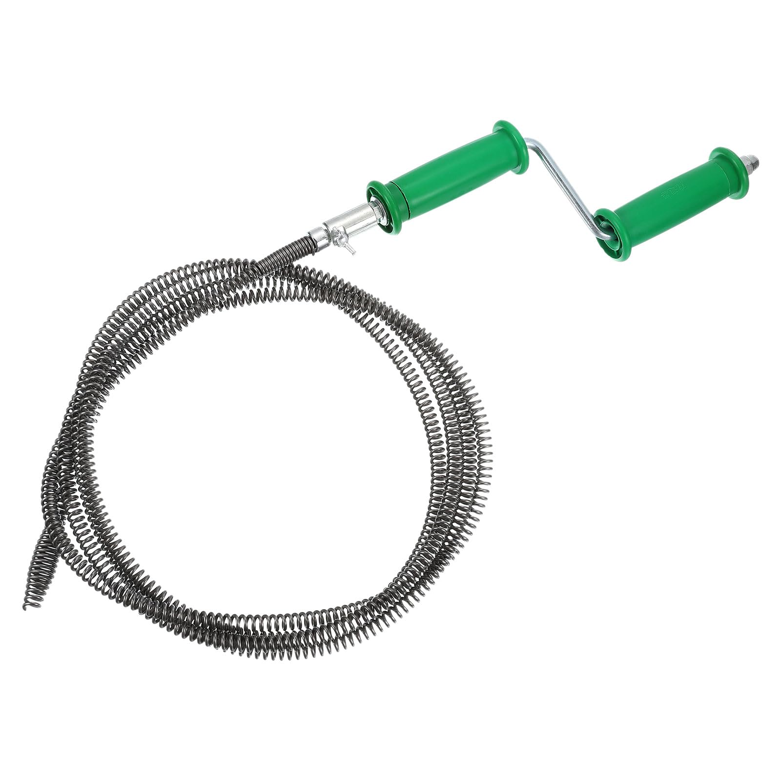 Cable de resorte de 3m y removedor de obstrucciones de drenaje con mango giratorio
