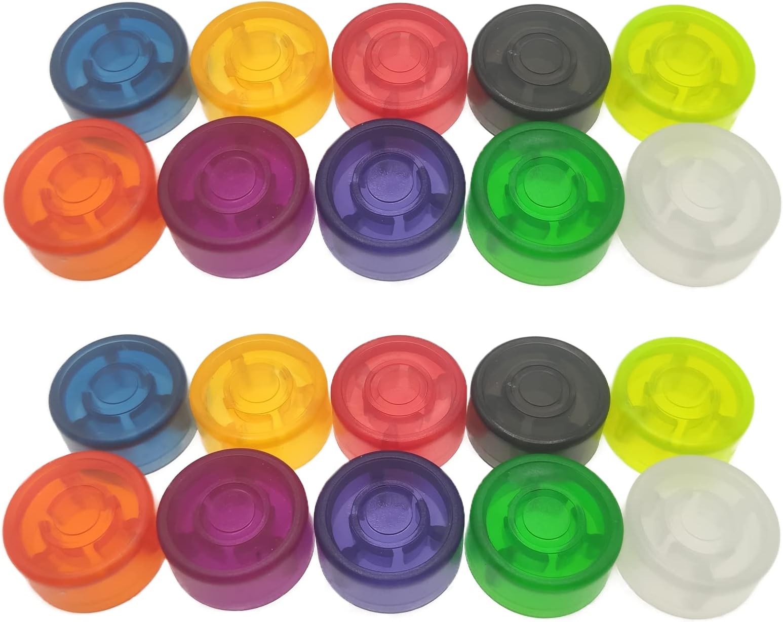 Guitar Effect Footswitch Topper, 20Pcs Guitar Pedals Footswich Protection Caps, Multi-colored Guitar Pedal Footswitch Topper Cover for Common Pedal Switches
