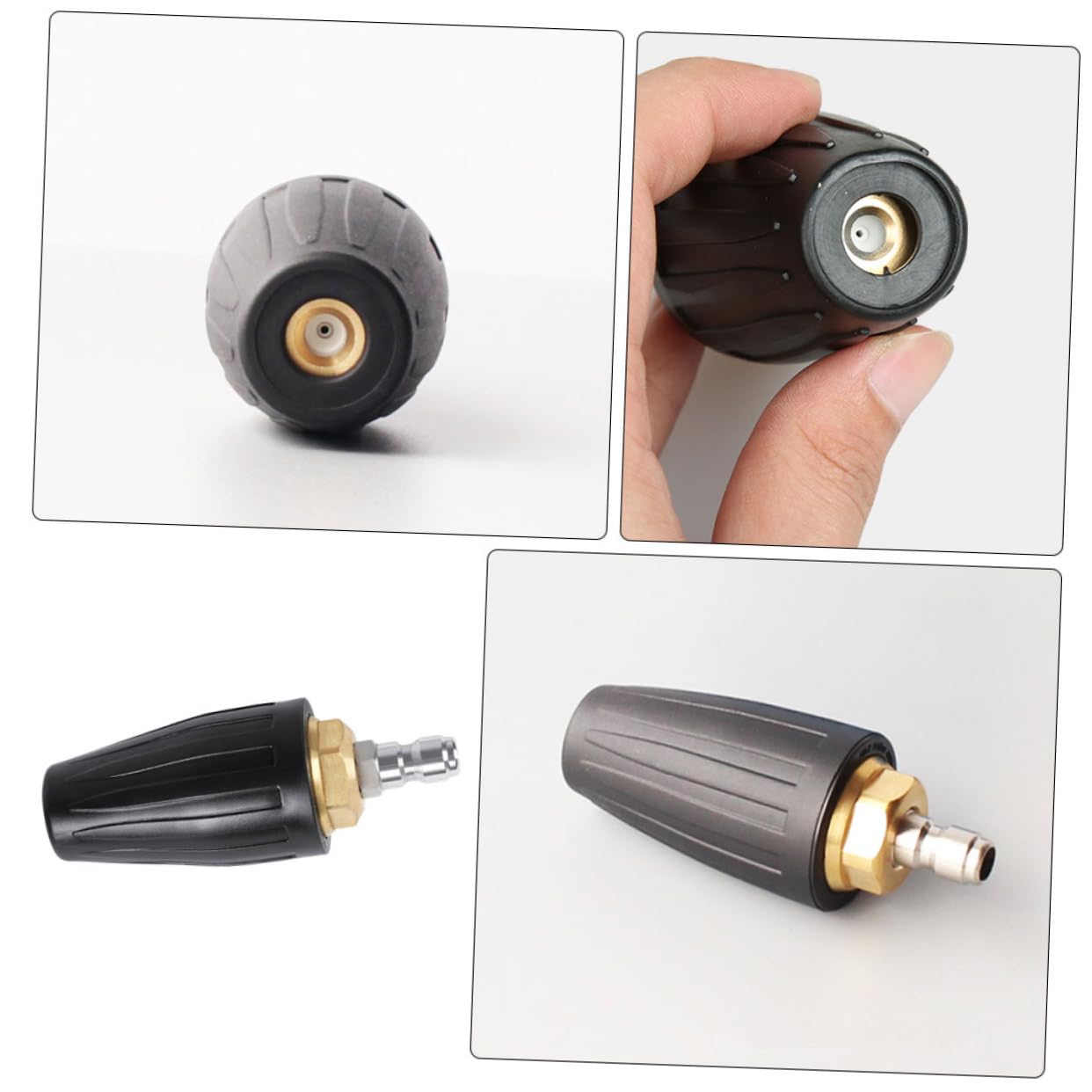TOYANDONA Ugello Turbo Idropulitrici Ugello Schiuma Getto Idropulitrice Ad Alta Pressione Ugello Rotante Pressione Giardino Idropulitrice Ugelli Idropulitrice Macchina Pulizia Auto Ugello