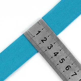 Pantalones tejidos de color banda de goma banda elástica plana gruesa elástica suave banda elástica accesorios de ropa de bricolaje-azul lago
