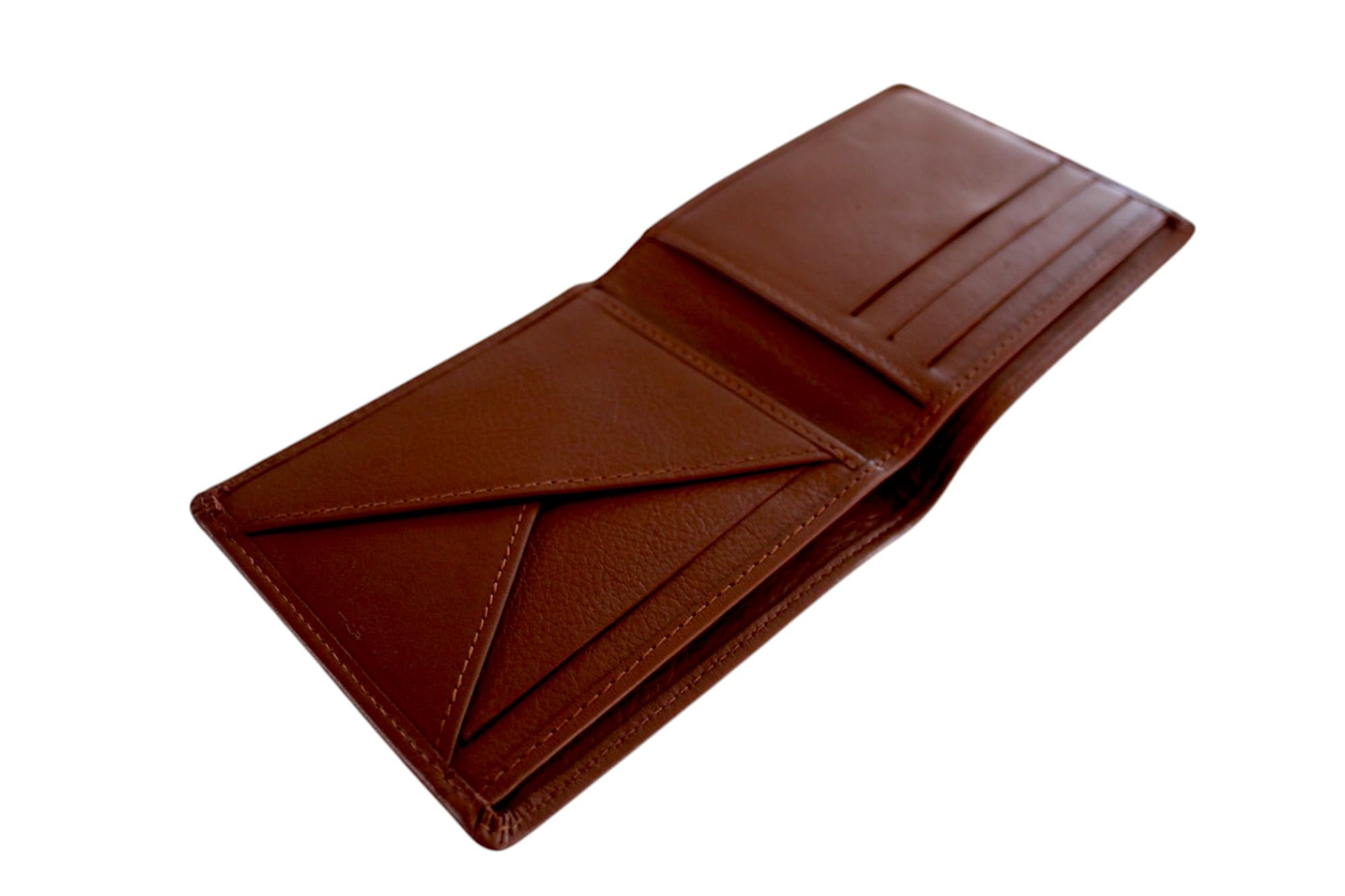 made in nagaland | Finete | Slim Genuine Leather Wallet for Men – Minimalist Bifold Design, Thin & Lightweight, Stylish Card Holder with Secure Compartments (Brown)-picture-48
