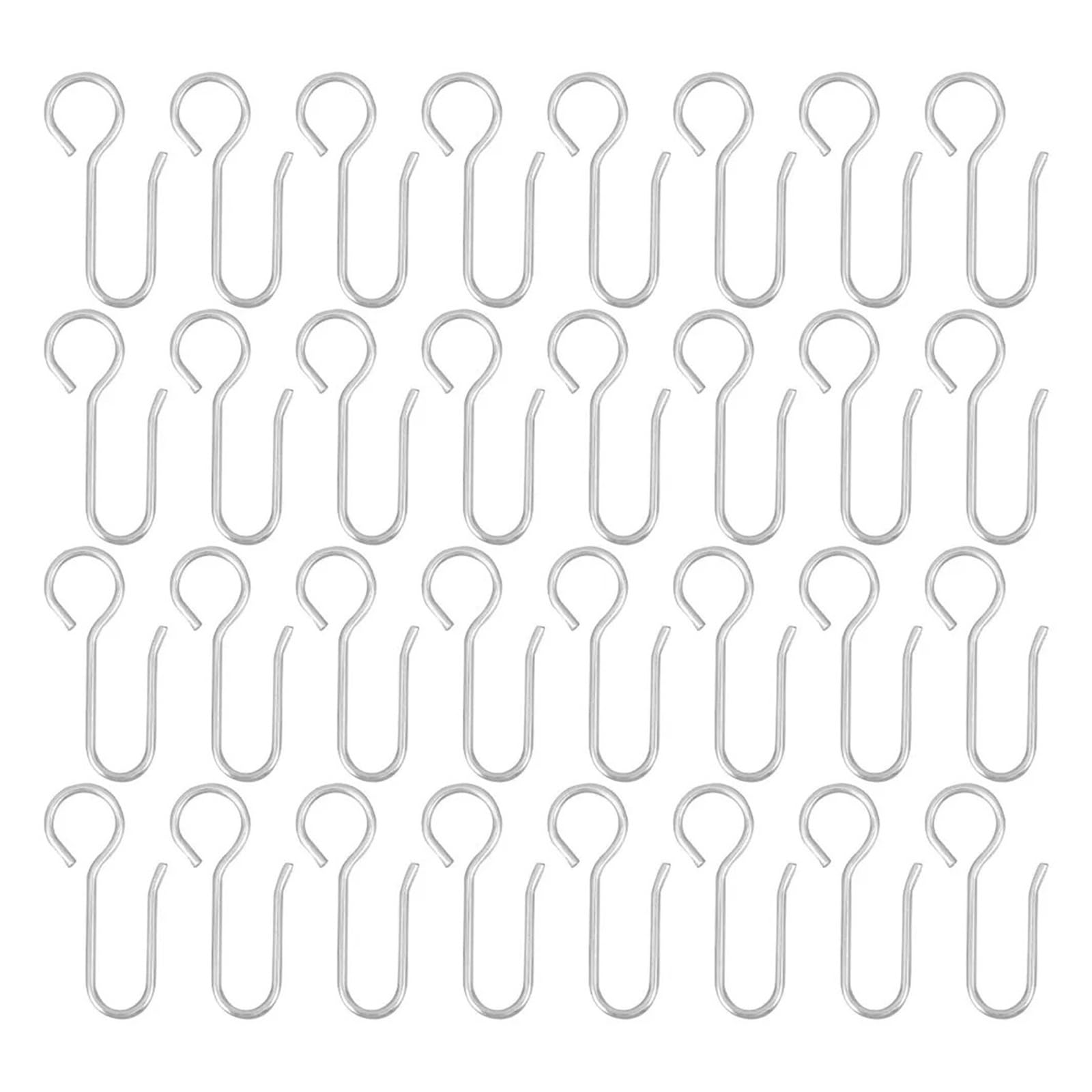 Curtain Hooks 100Pcs Ceiling Curtain Hooks Metal Drape Track For Hanging Shower Curtains Accessories Bathroom Hanger Light Clips