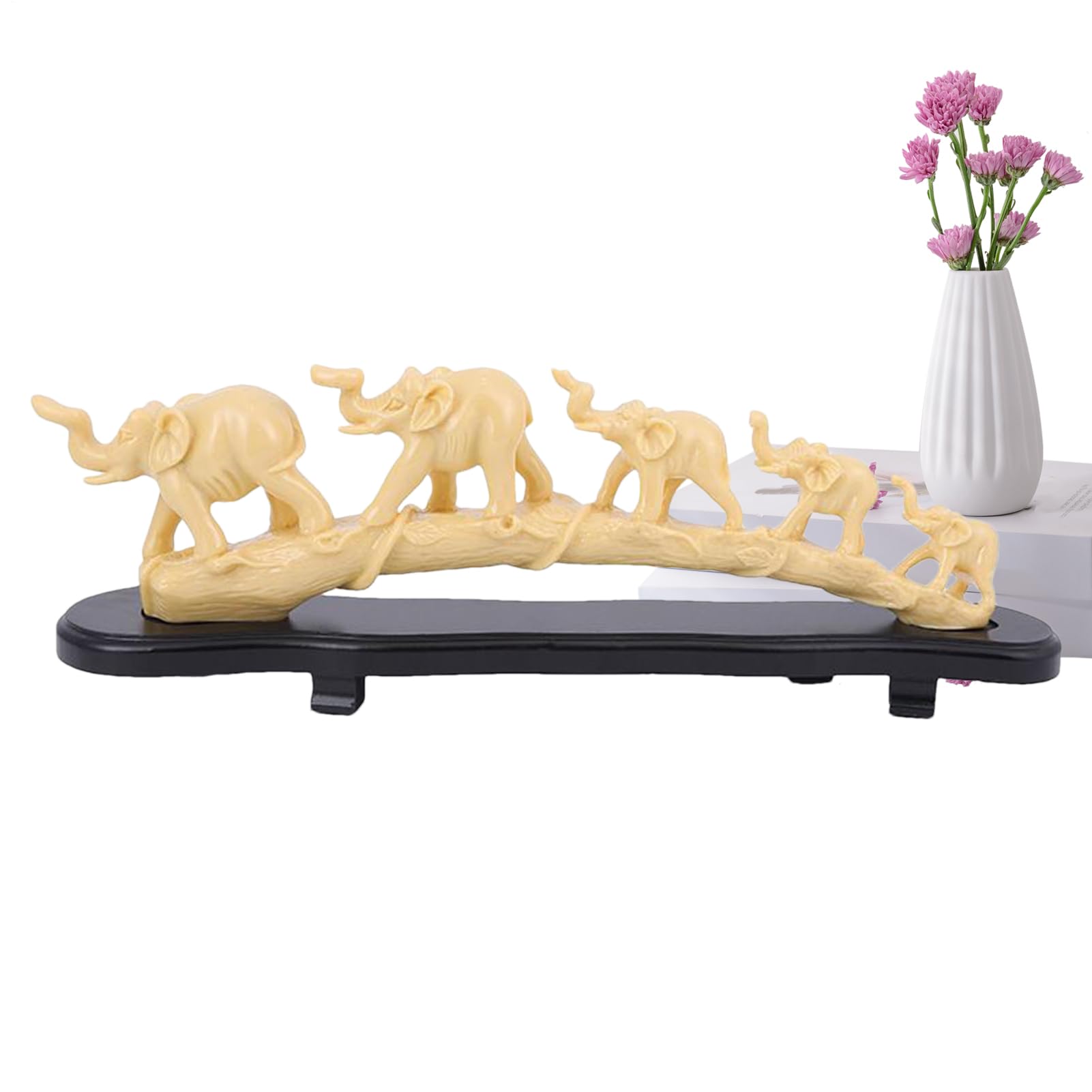 Elefanten Wohndeko Harz Tier Sammlerfigur Skulptur Deko | Elefantenfigur Statue Schreibtisch Bücherregal Flur Wohnzimmer Schlafzimmer Zuhause Flur Bücherregal Zuhause Feiertag