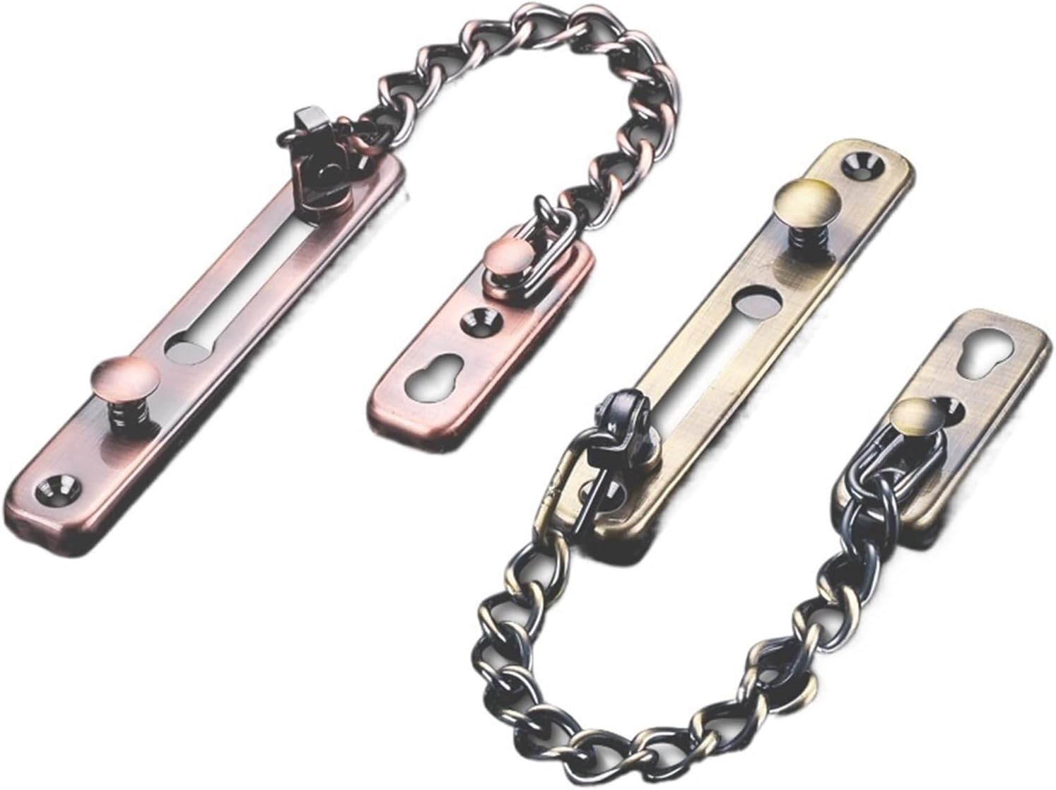 Stainless Steel Anti-Theft Door Door Latch Silver Bronze Gold Black Door Lock Security Door(Red Bronze)