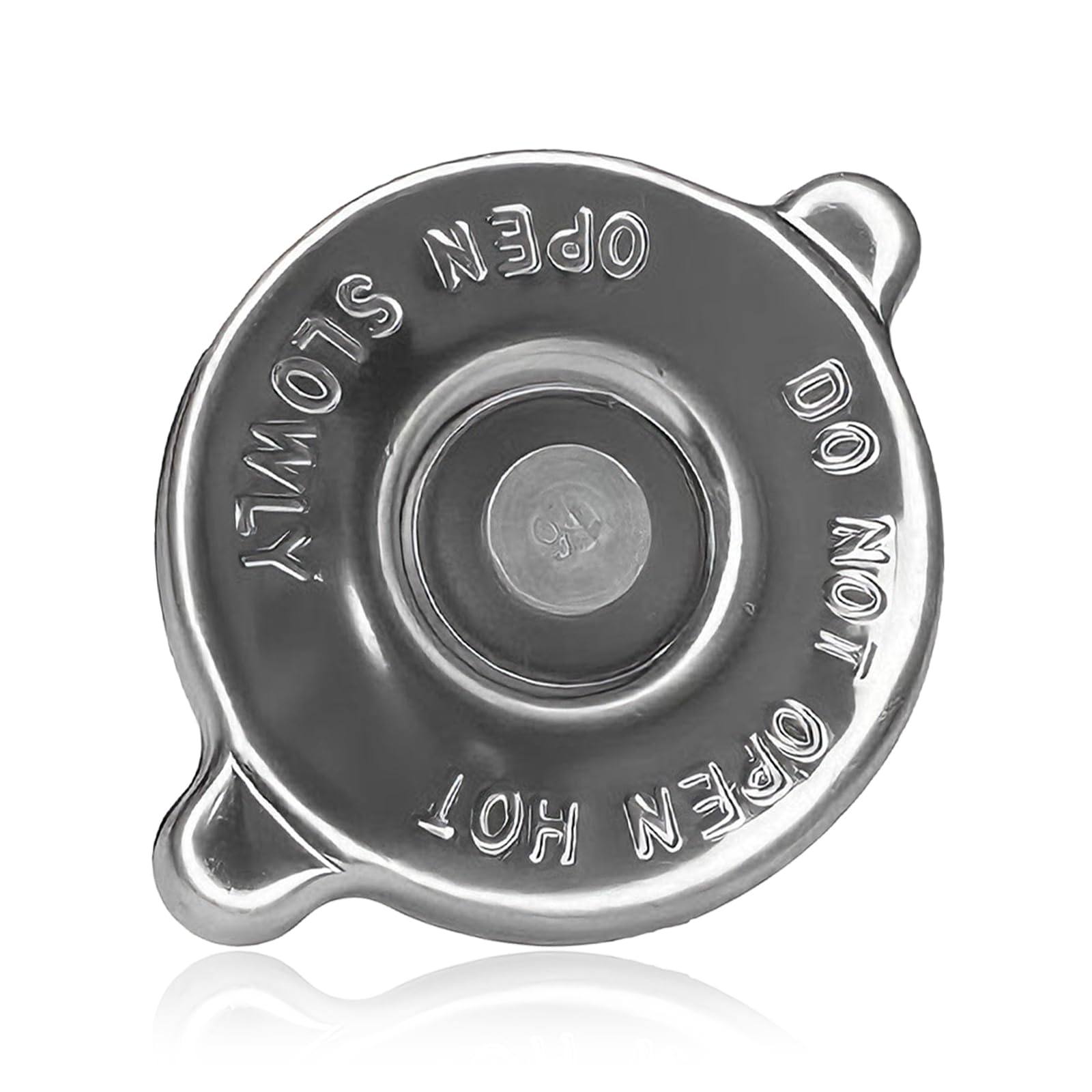QKYS 16PSI Radiator Cap, Dual Lug Design Sealed Tank Caps, Stainless Steel Engine Steel Engine Radiator Seal Cap Replacement for Dodge Ram 2500 Jeep