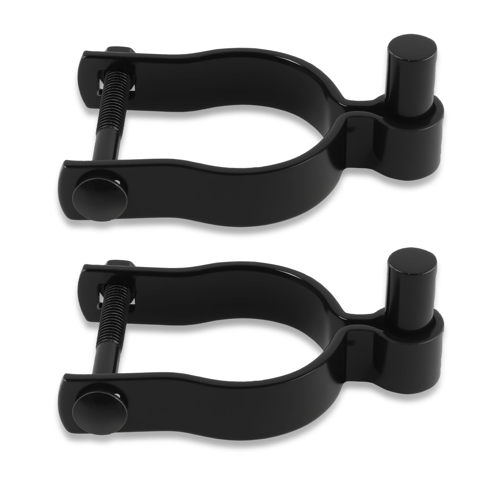 Photo 1 of 2 Pack 2-7/8" Chain Link Fence Frame Gate Post Male Hinge with Bolts and Nuts, Galvanized Steel, Heavy Duty Gate Hinges for Repairing and Replacing Fence Gat (Black-Male Hinges, 2-7/8")