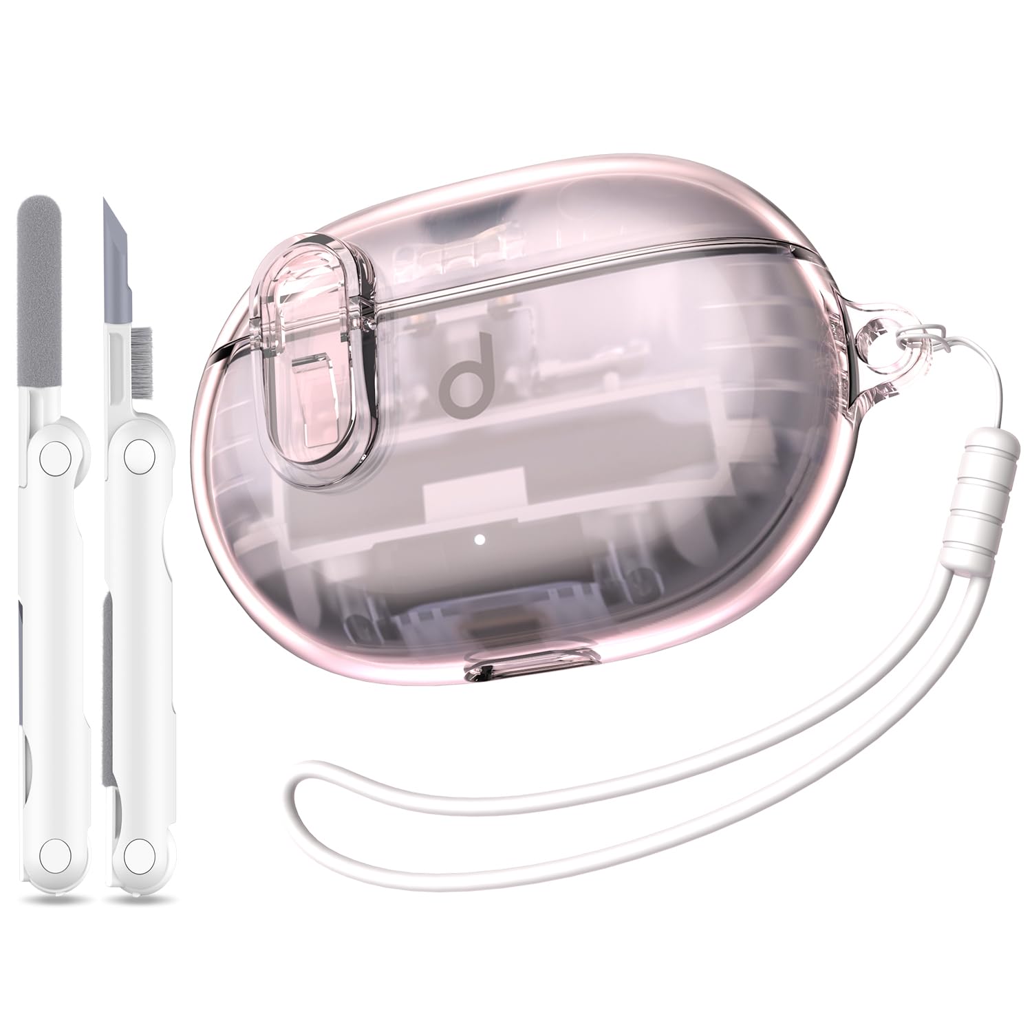 MHYALUDO Beat Studio Buds Plus (2023) / Beat Studio Buds 2021 Case Cover, Clear Soft TPU Transparent Military Grade Shockproof Protective Case with