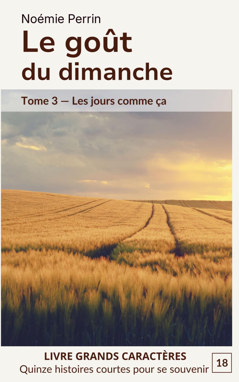 Le goût du dimanche: Tome 3 — Les jours comme ça. 15 histoires courtes en grands caractères