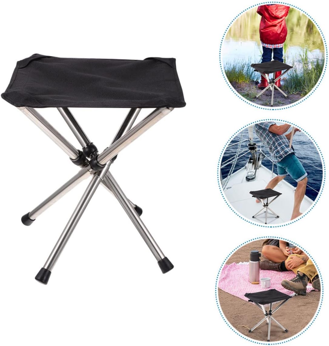 Telescopic Camping Stool Portable Folding Chair for Fishing and Easy to Carry