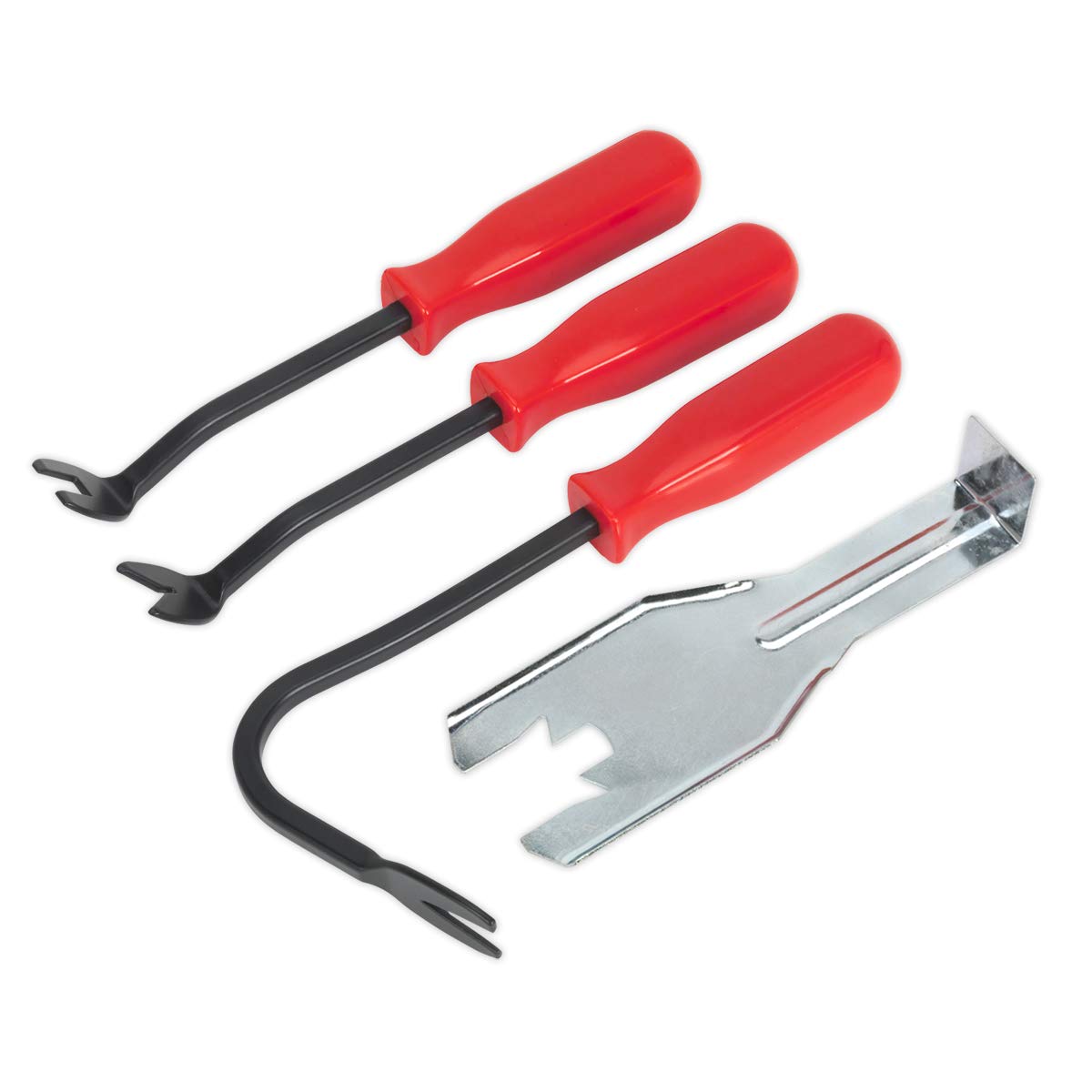 Clip garniture TR010 Sealey : lot de 4 outils robustes pour démontage sans trace