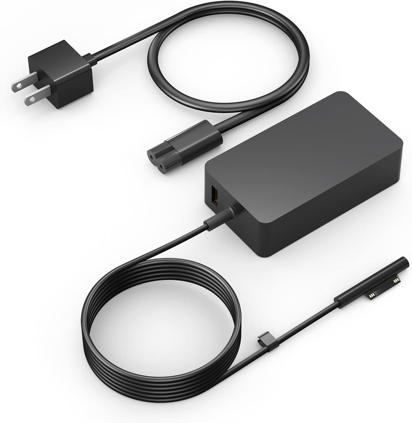 65 W Surface Pro Laptop-Ladegerät für Microsoft Surface Pro 11,10, 9, 8, 7+, 7, 6, 5 Surface Laptop 5 Studio 4 Go 3 2, Surface Book 3 2 1, Surface Go Tablet, unterstützt 36 W, 44 W