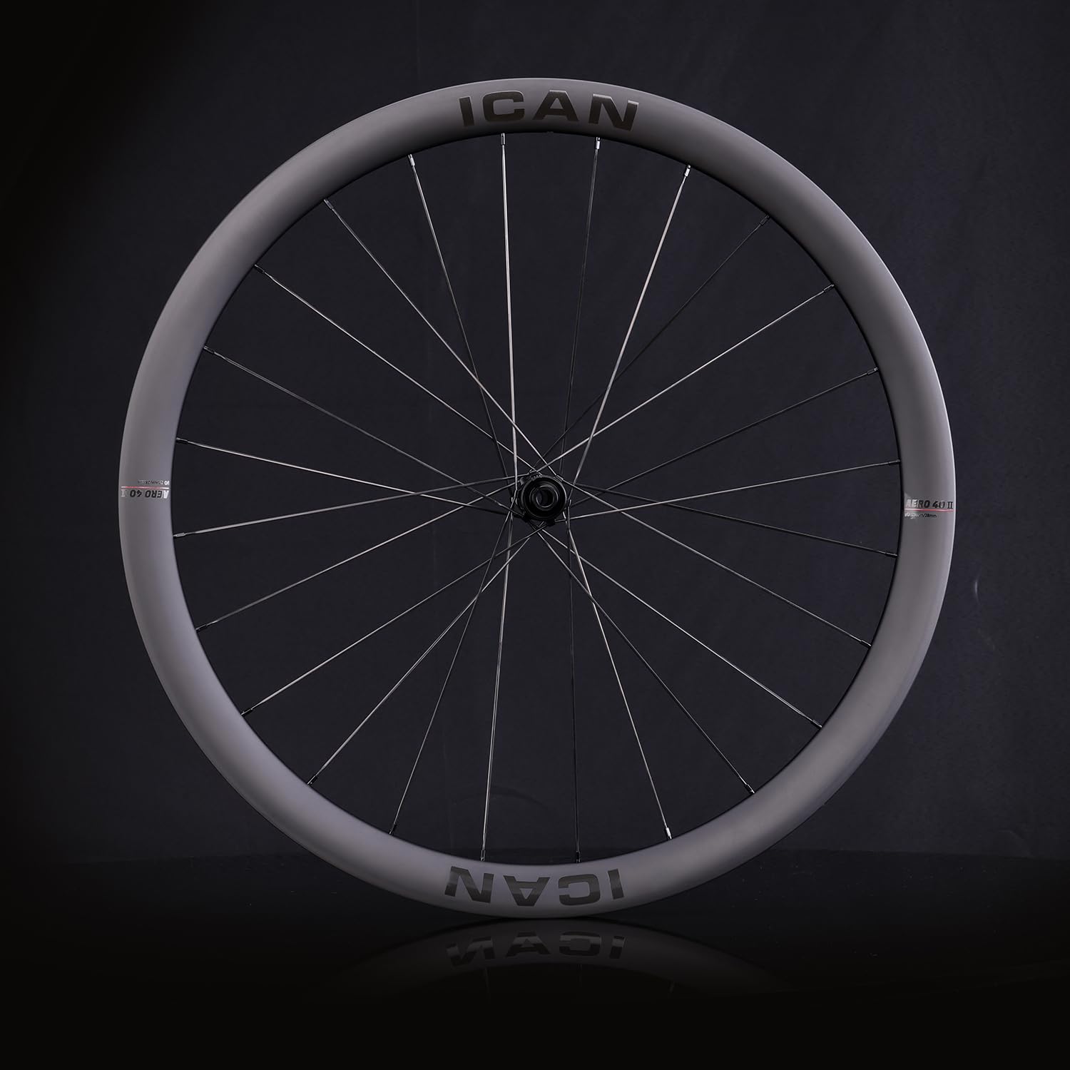 ICAN AERO(Plus) Disc 40mm/50mm 1355g/1382g/1400g/1430g Carbon Road