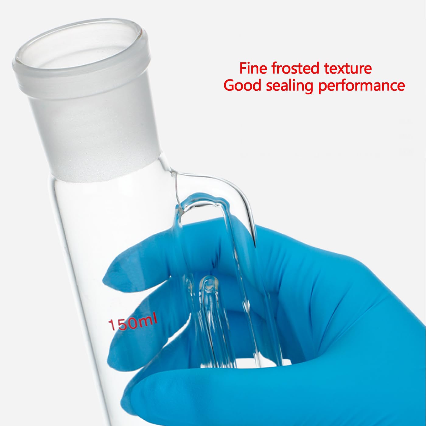 Unité d'extraction Soxhlet en verre borosilicaté kit de verrerie de laboratoire Soxhlet extractor avec condenseur et flacon à fond plat pour reflux à l'échelle du laboratoire (250ml)