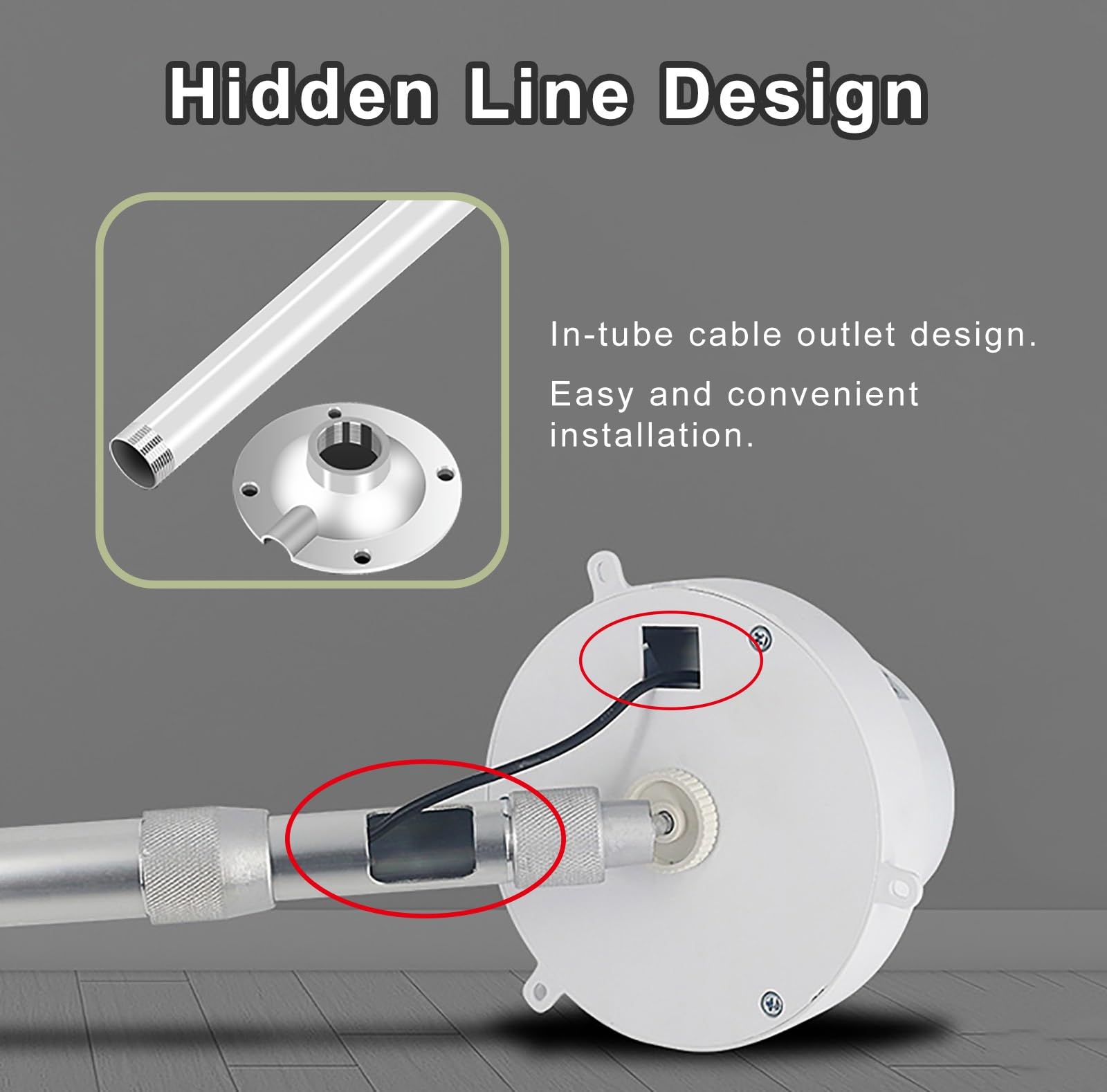 Diese teleskopische Sicherheitskamera-Stangenhalterung aus Aluminiumlegierung dient zur Verlängerung von Überwachungskameras und Solarmodulen und kann vertikal an Wand oder Decke montiert we