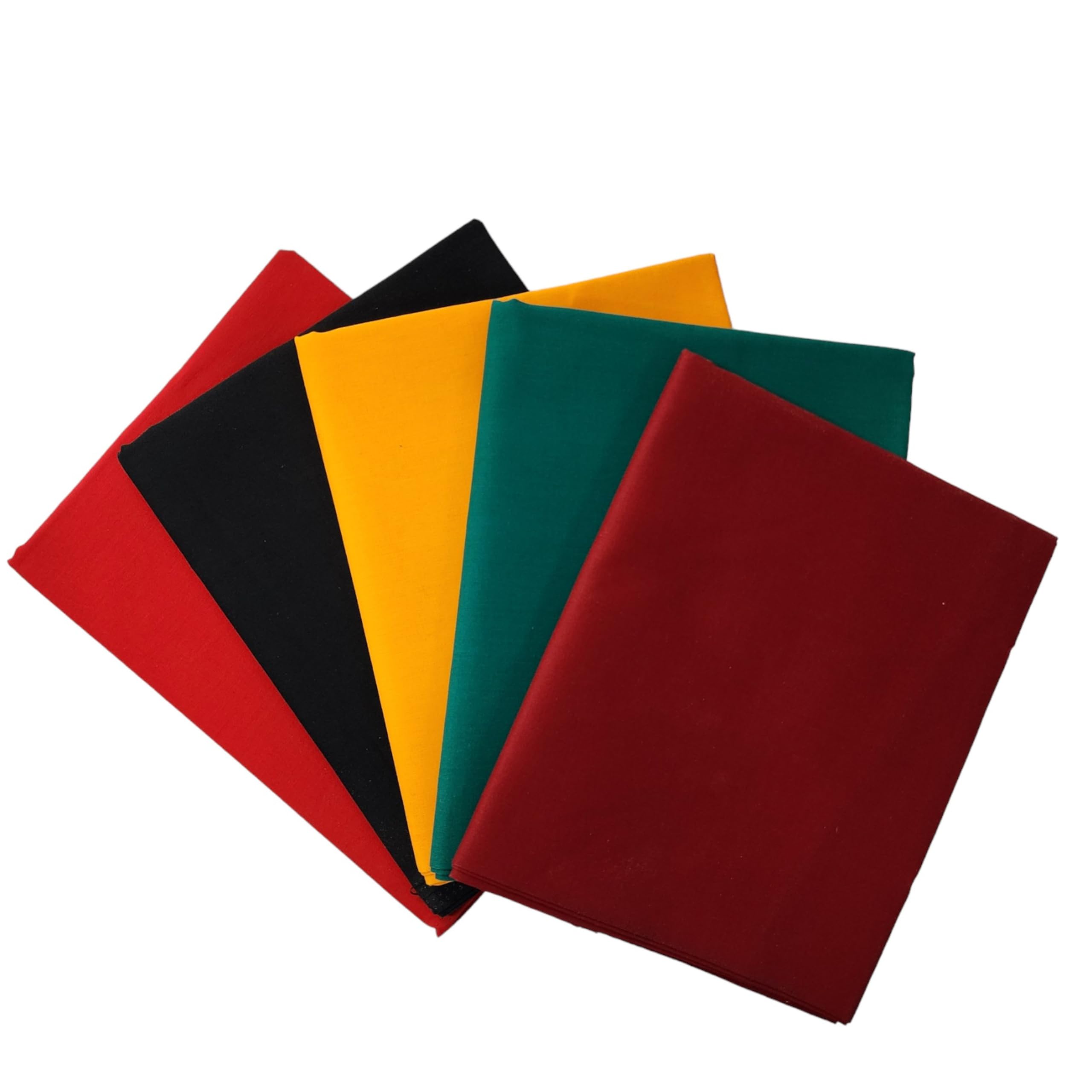 2x2 Pure Cotton 5 PCS (1 meter each) Rubia Blouse Piece | Unstitched Solid Plain Dyed Blouse material for Women (Combo Pack of 5, 100 cm)-image-18