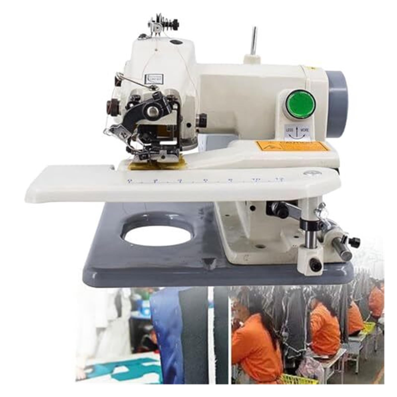 Máquina de dobladillo portátil de punto ciego con pedal, 10 agujas para alteraciones profesionales, ideal para dobladillo de pantalones y proyectos de costura