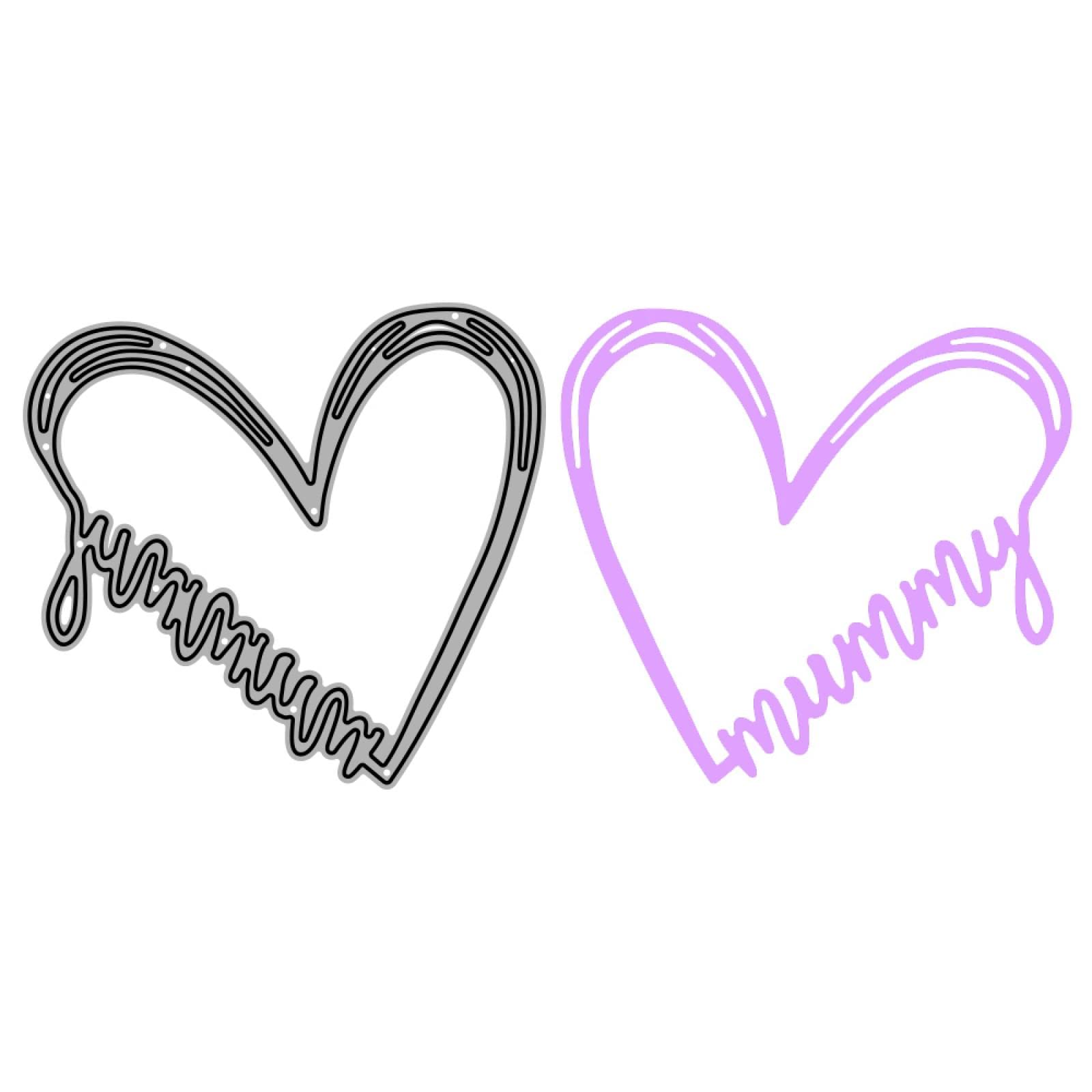 ダイカット カッティング ダイ 英字 Love ラブ ハート ① Amazon.co.jp: ラブハートカッティングダイス ラブレター メタル