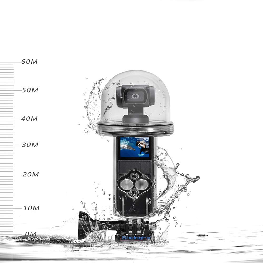 sous-Marin Imperméable Logement Cas Coquille Plongée Cage 60M pour Osmo Pocket