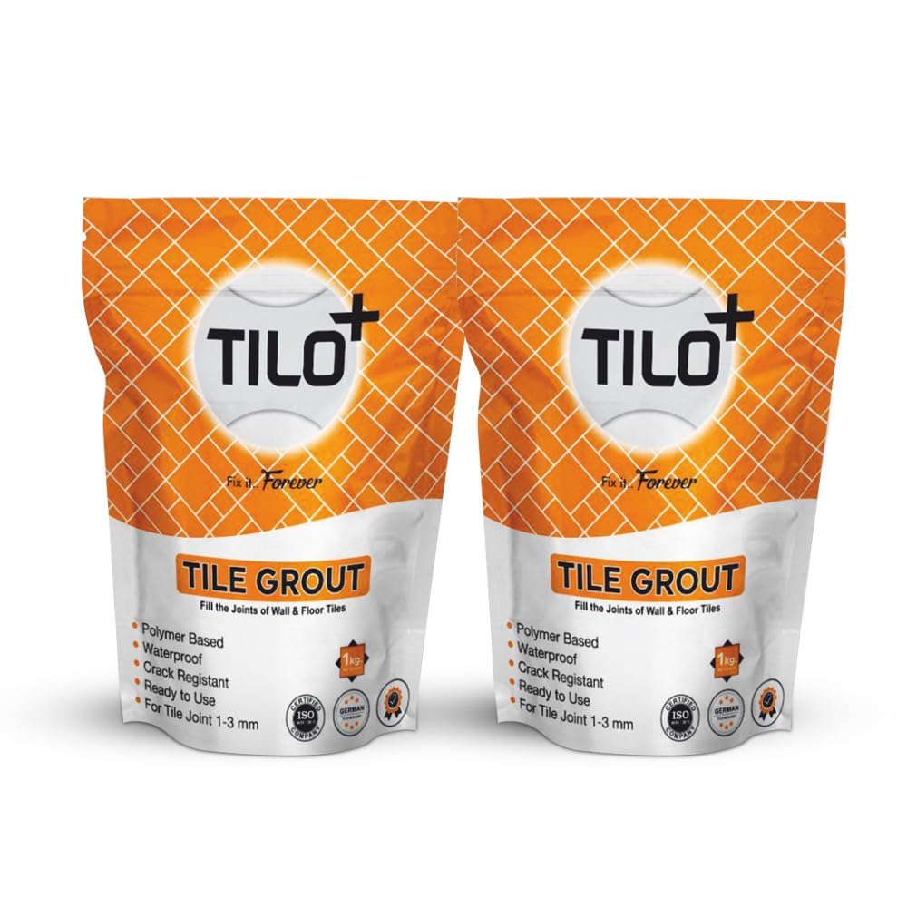 Ashka TILO+ Cementious Grout 1Kg - Cement-based Powder for Tiles Joint in Wall and Floor which Provides Excellent Adhesion | Tile Adhesive and Floor Adhesive (Pack of 2) (Terracotta) (B0D6QSNZKG) Amazon Price History, Amazon Price Tracker