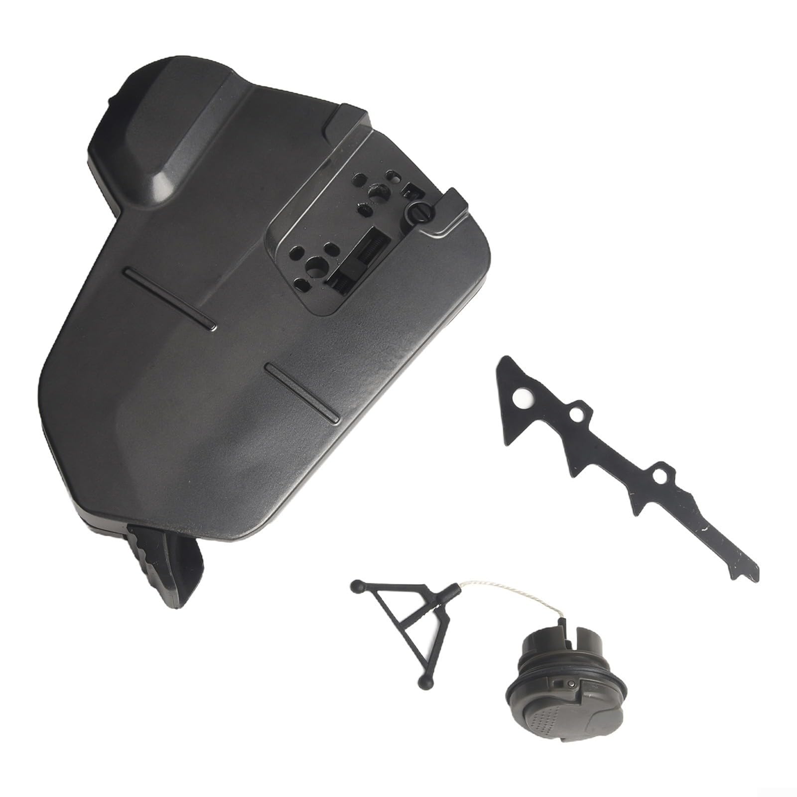 Kit de couvercle d'embrayage pour tronçonneuse avec bouchon de gaz et chien d'abattage pour 550Xp 550Xpg 560 Remplace 505199005 Gris Plastique Métal pour bûcheron extérieur