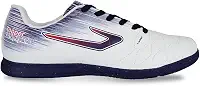 Chuteira Topper Flame Fsal, Branco/Cinza/Vermelho, 42