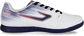 Chuteira Topper Flame Fsal, Branco/Cinza/Vermelho, 42