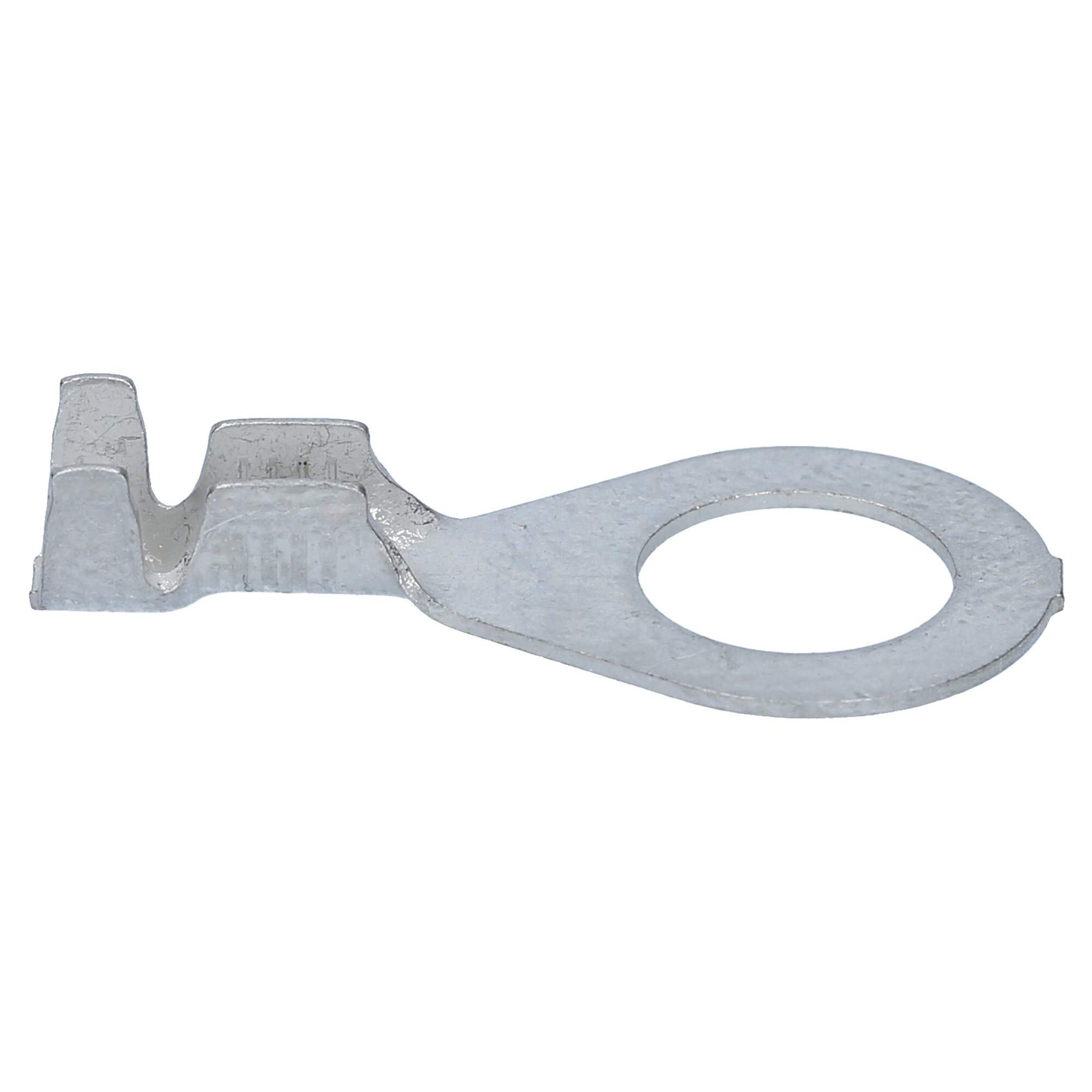 KKS 100x Terminales de Cable de Garra M8 para 1,5-2,5 mm² Latón Estañado | Conector de anillo tipo garra según DIN 46225, apto para crimpado simultáneo en instalaciones de coche y hogar