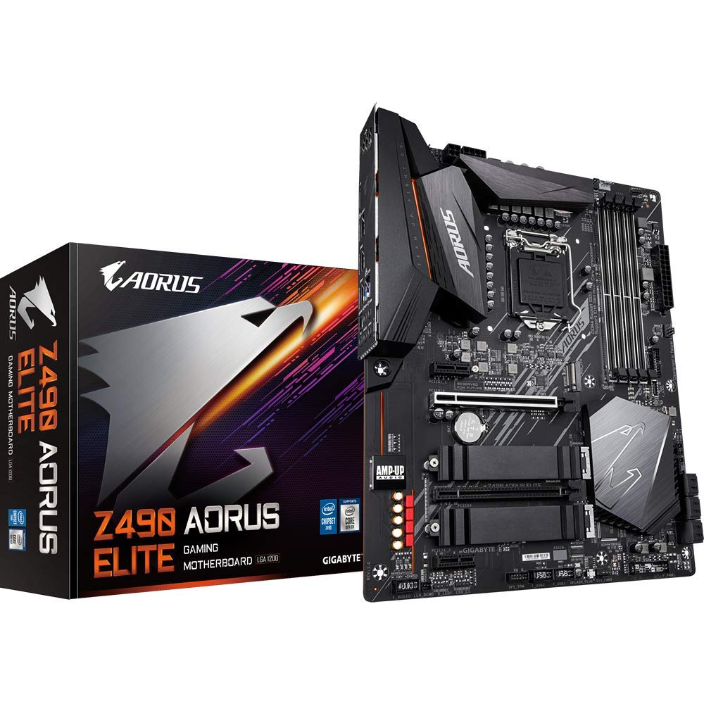 Z490 AORUS ELITE　GIGABYTE Placa Mãe Gigabyte Z490 AORUS ELITE (LGA 1200/DDR4/HDMI/RAID/M.2